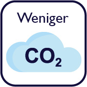 Icon Wolke weniger CO2