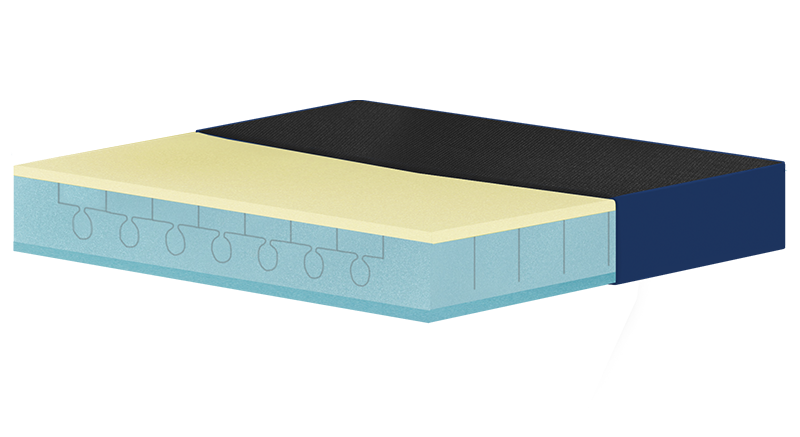 Illustration of anti-decubitus cube seat
