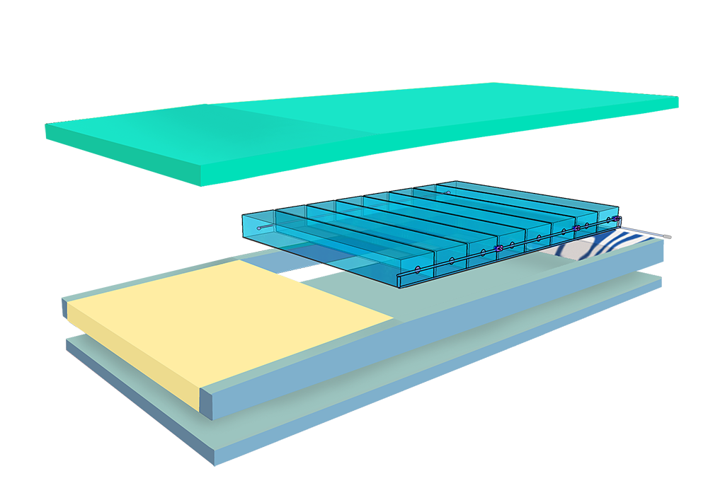 Illustration of Hyper AIR hybrid with all foam plates